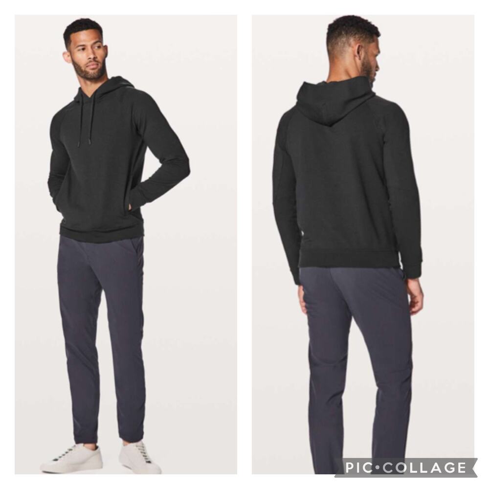 Lululemon Black City Sweat Pullover Hoodie Mens Small